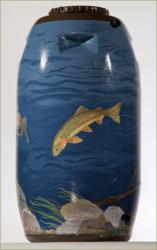 Painted Rain Barrel